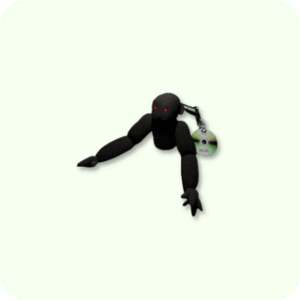 Scary Baboon Plushie BLACKGOOGOO