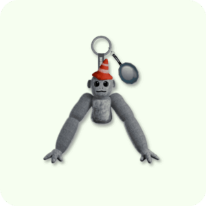 Scary Baboon Plushie GREY