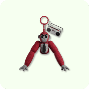 Scary Baboon Plushie RED