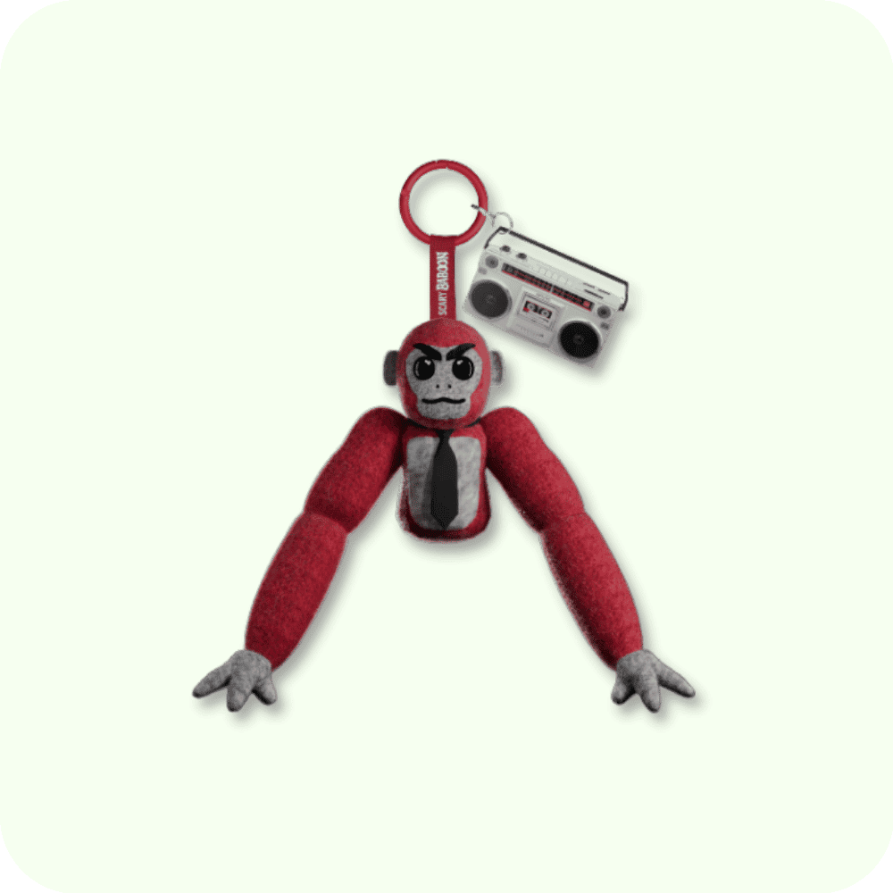 Scary Baboon Plushie RED Scary Baboon Plushie RED